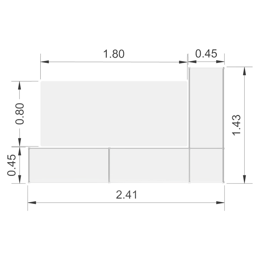 Bosse Modul Space Empfangstheke Abmessungen