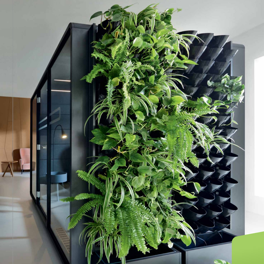 Hushphone Telefonbox Telefoncube Akustikbox Telefonzelle mit Greenwall