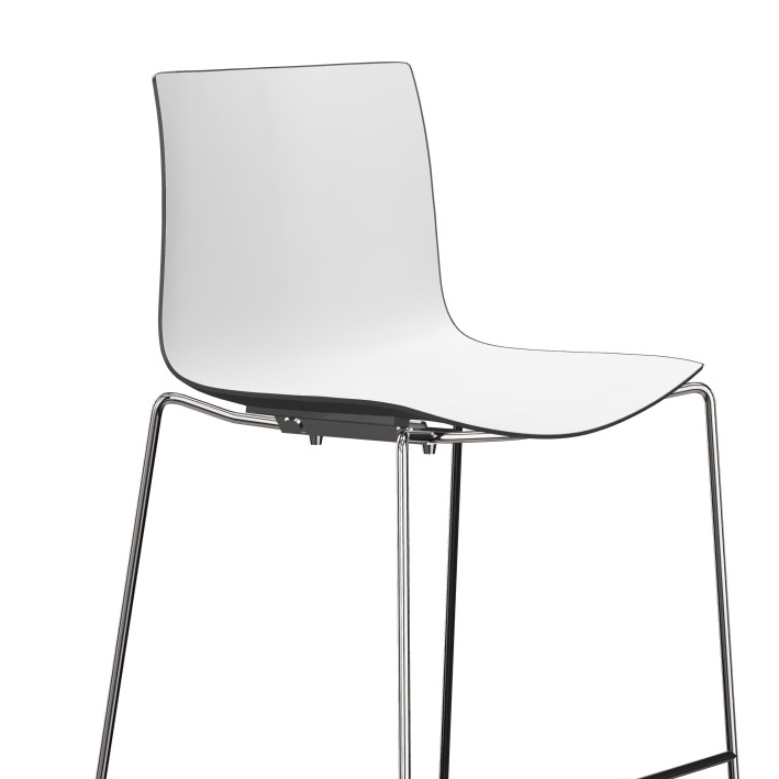 arper catifa 46 0471 barhocker zweifarbig schwarz