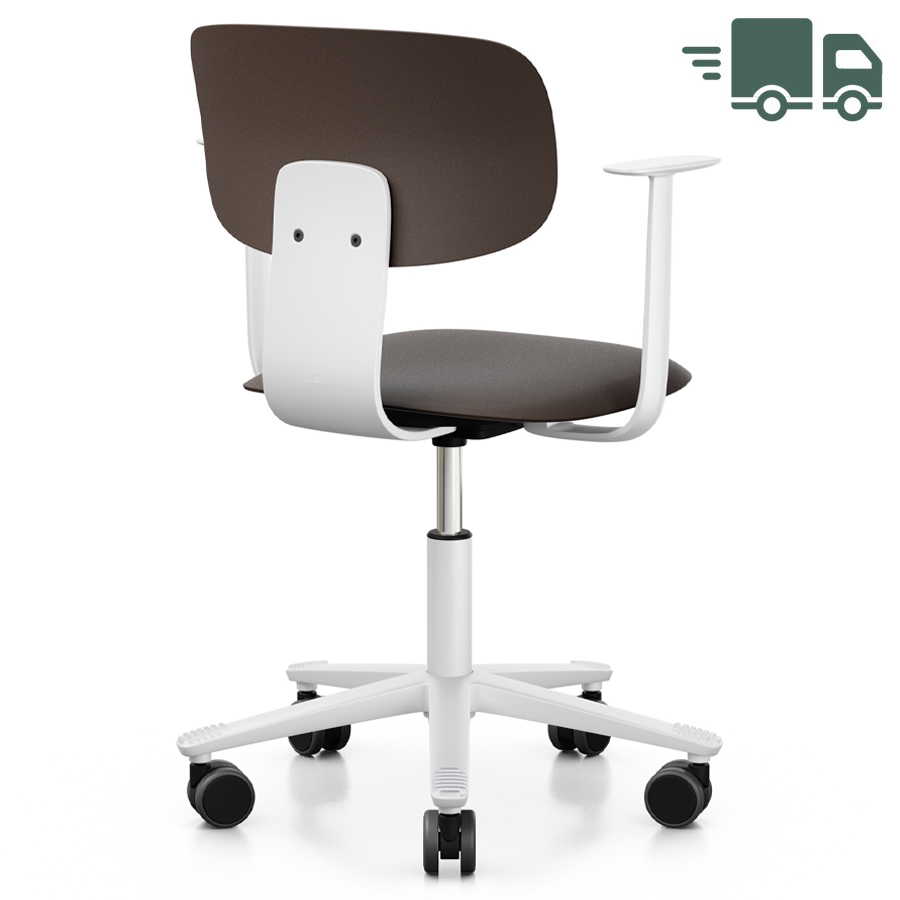 HAG Tion 2100 Bürostuhl mit Armlehnen Schneepflug-Edition | Sitz u. Rückenschale Kunststoff