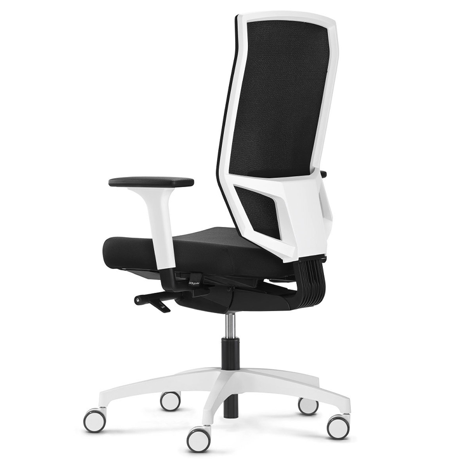 Dauphin @Just evo mesh in Schwarz mit Netz-Rückenlehne weiß