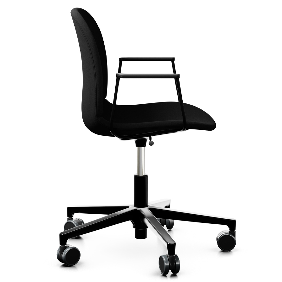 Profim Noor (6070F) Konferenzstuhl Gestell mit schwarzem Aluminium