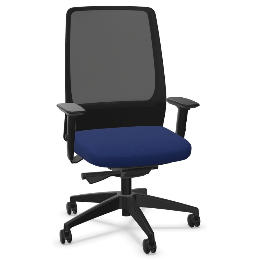 Interstuhl AIMis1 1S03 Bürostuhl schwarz ultramarineblau