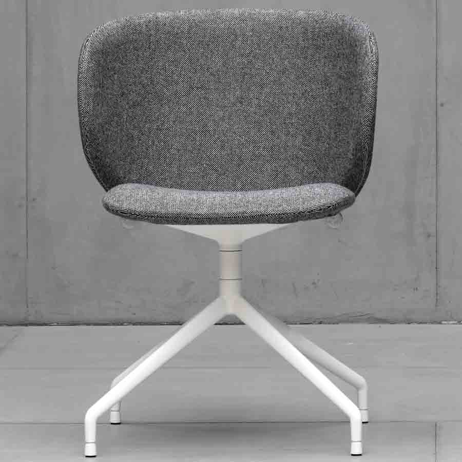 Kristalia Dua Drehgestell weiß ohne Armlehnen - Front