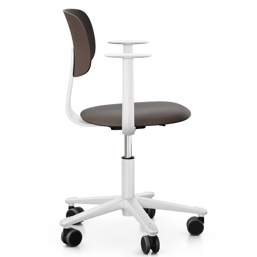 HAG Tion 2100 Bürostuhl mit Armlehnen Schneepflug-Edition | Sitz u. Rückenschale Kunststoff