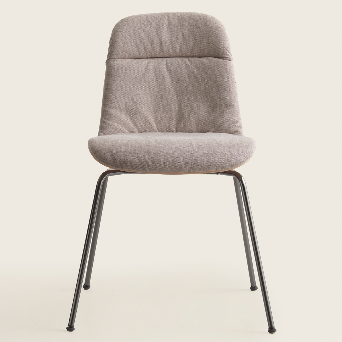 Kristalia Elephantino Stuhl Schale Ton Bezug Atumn 0331 Gestell Space grey