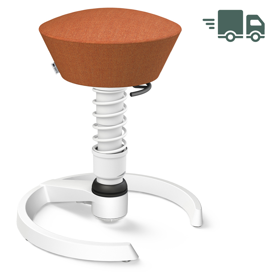 Aeris Swopper Capture Wolle orange-rot meliert - Gleiter - Gestell weiß - Standardfeder