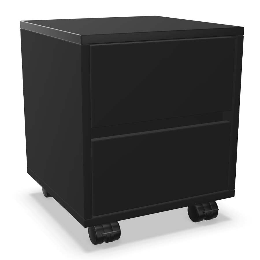 Palmberg Rollcontainer/Sitzhocker FIFFI schwarz