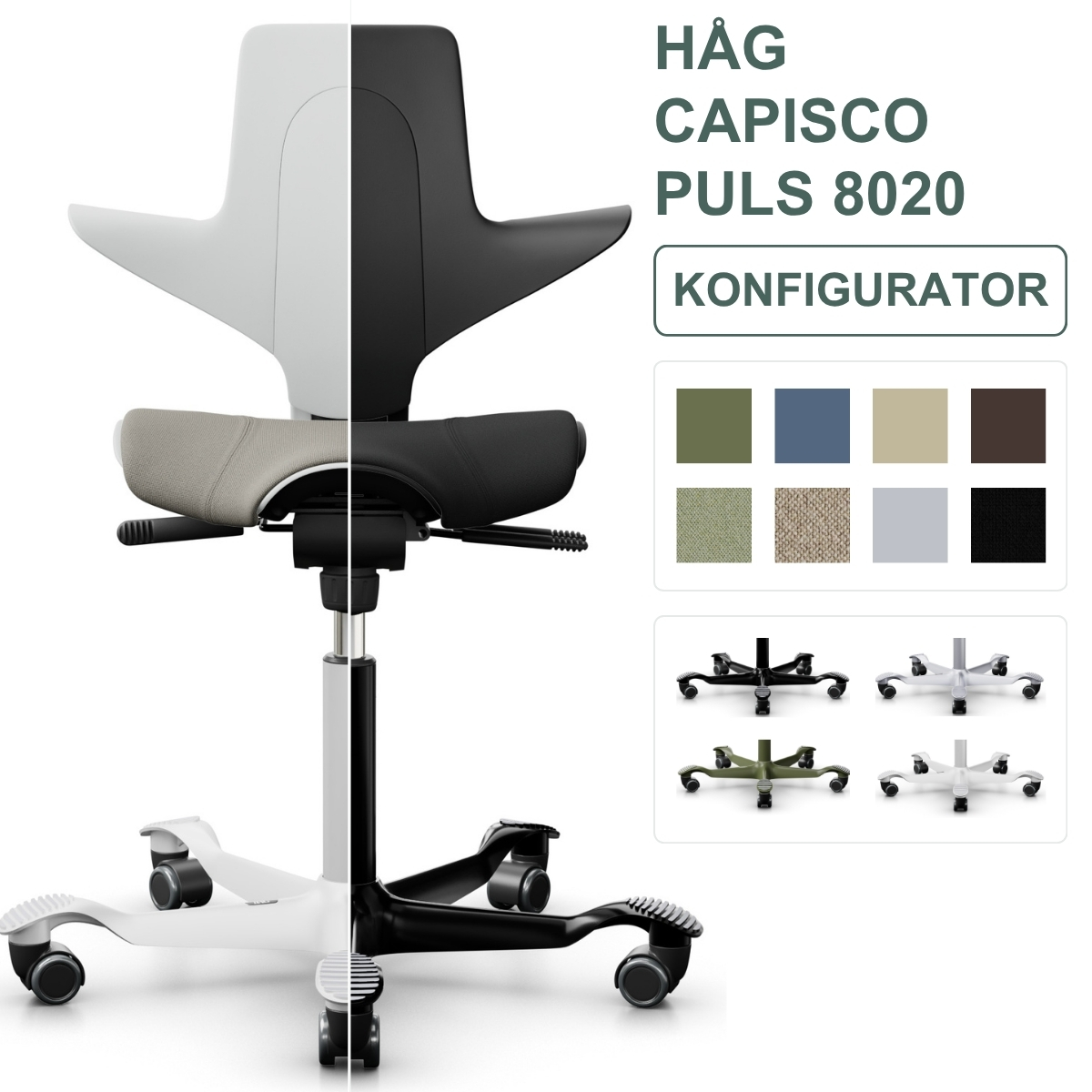 HAG Capisco Puls 8020 in verschiedenen Farben