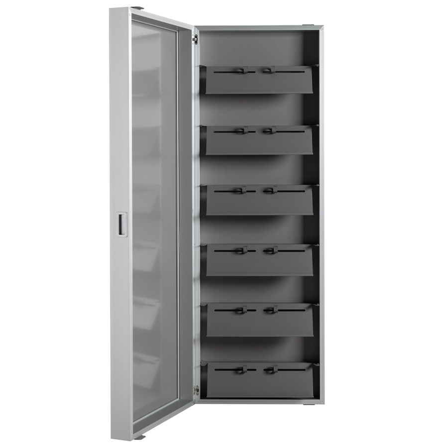 Kristalia BOX/BOXOne - Ausführung Alu eloxiert - Schuhregal