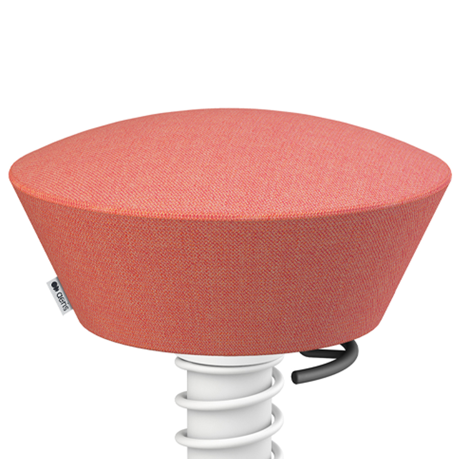 Aeris Swopper Capture Wolle rosa-rot meliert - Rollen - Gestell weiß - Nahaufnahme