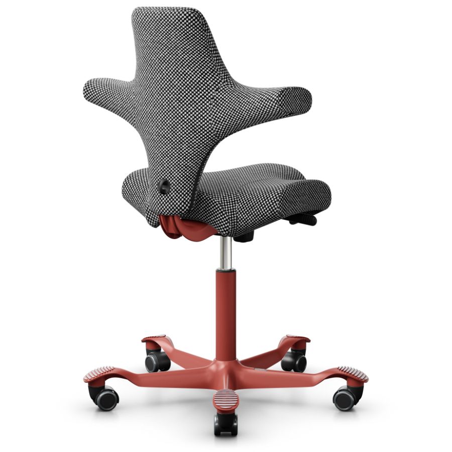 HAG CAPISCO 8106 | Designstoff Sisu black and white | Gestell Blush Rose