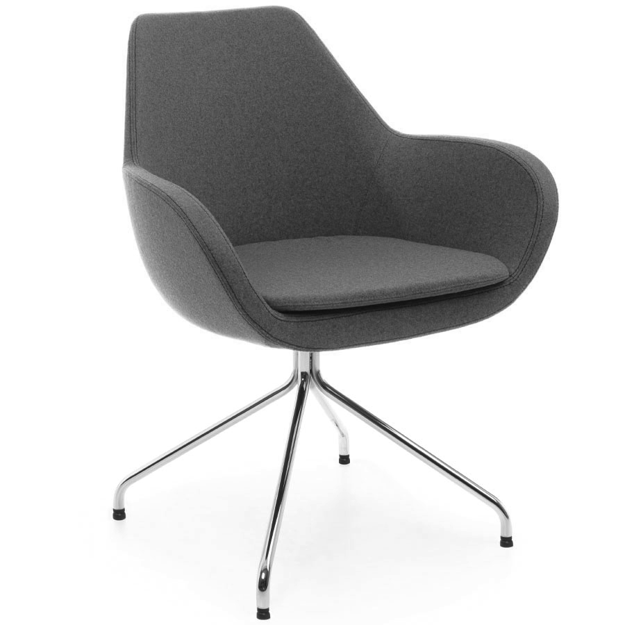 Profim Fan mit Spinnenfuß in Chrom Synergy dunkelgrau