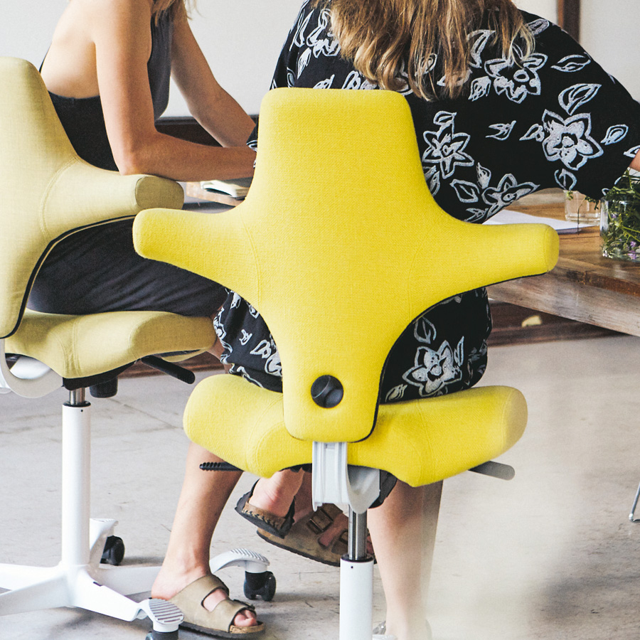 HAG Capisco 8106 gelb von hinten