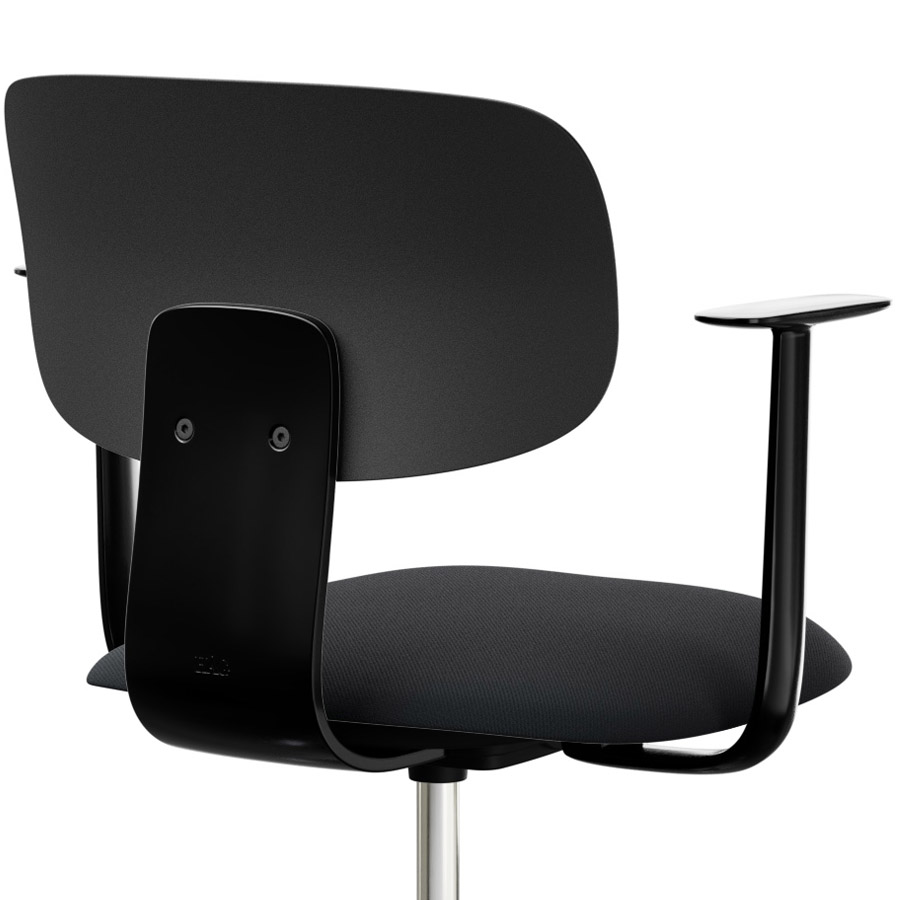 HAG Tion 2140 Bürostuhl schwarz mit Armlehnen - Sitz Stoff select - Rückenschale Kunststoff - Nahaufnahme