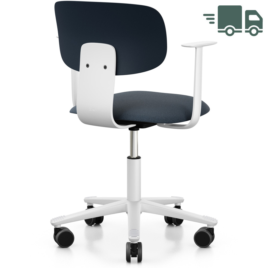 HAG Tion 2140 Bürostuhl Crowberry mit Armlehnen - Sitz Stoff Cura - Rückenschale Kunststoff