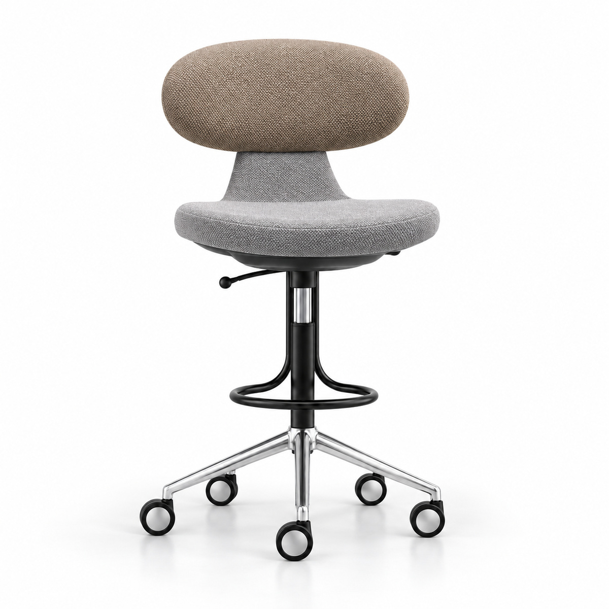Girsberger SIMPLEX 3D Hochstuhl Beige und Hellgrau