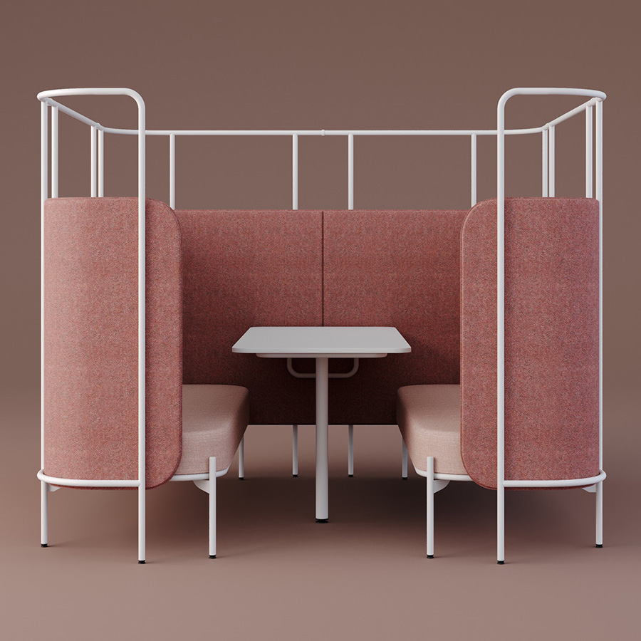 Bejot Chat_Pod Akustikbox für 4 Personen mit hohem Gestell