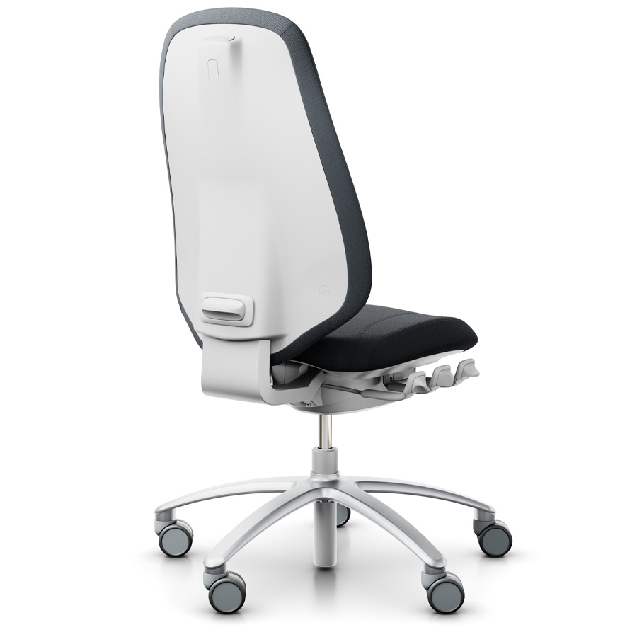 RH Mereo 300 silver-grey hohe Rückenlehne - Stoff Select grau - Rückansicht