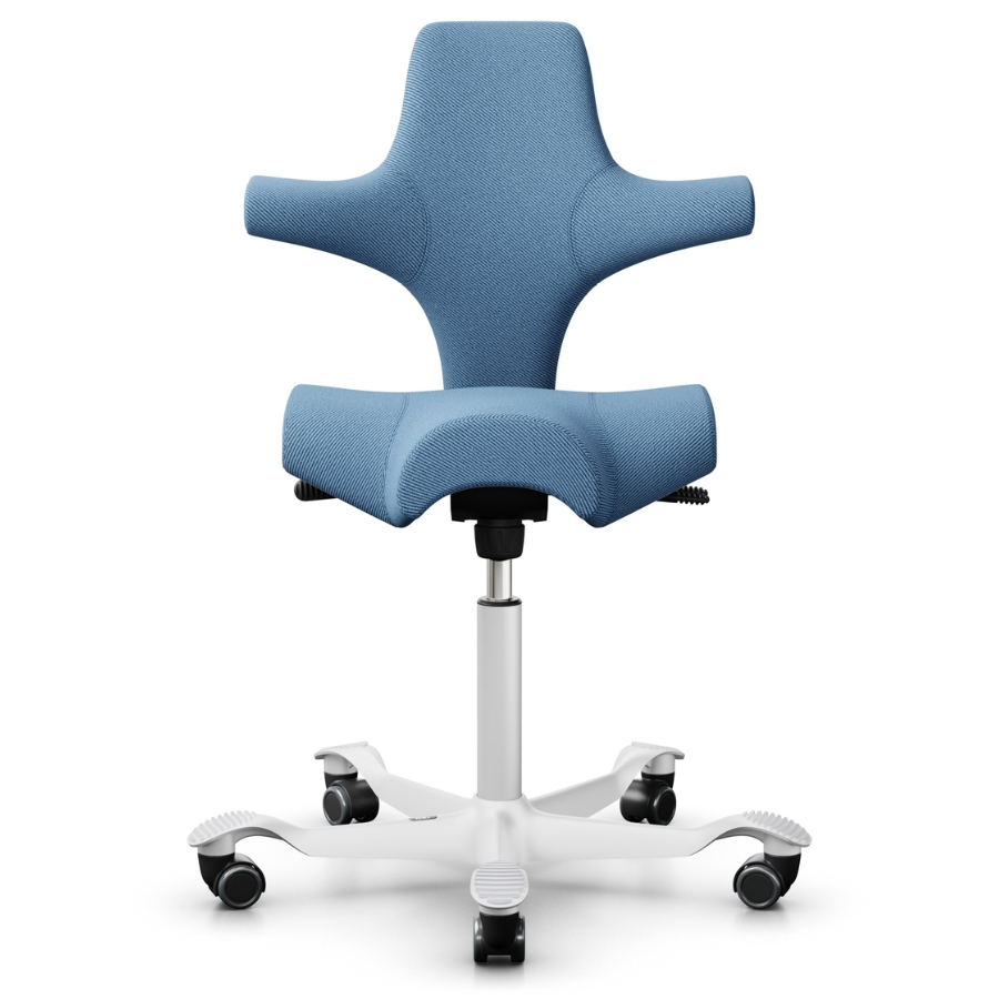 HAG Capisco 8106 Stoff Oceanic hellblau OCI011, Gestell weiß