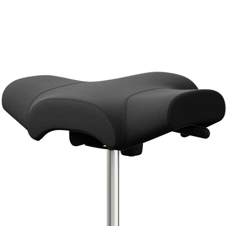 HAG Capisco Puls 8002 mit hoher Gasfeder und Fussring Nahaufnahme