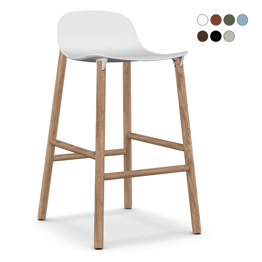 Kristalia Sharky Barhocker mit niedriger Lehne