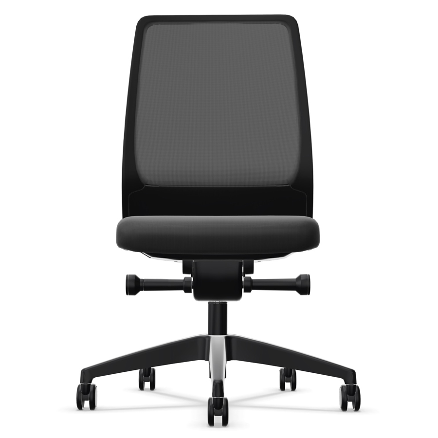 Interstuhl AIMis1 (1S04, 1S046, 1S146) - Frontansicht - Netzrücken schwarz