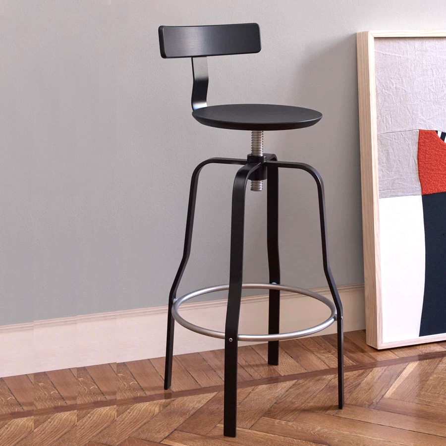 lapalma GIRO S106S Drehhocker | schwarz | mit Rückenlehne