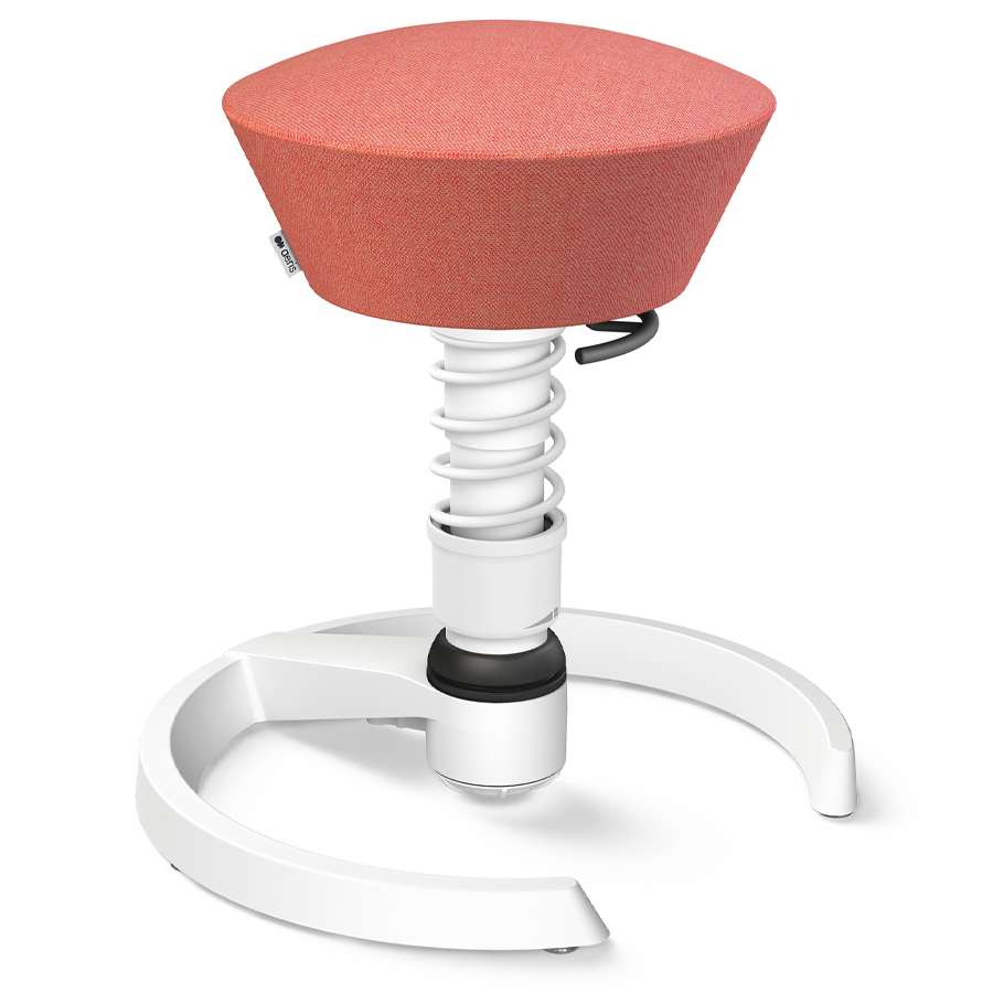 Aeris Swopper Capture Wolle rosa-rot meliert - Gleiter - Gestell weiß - Low-Feder