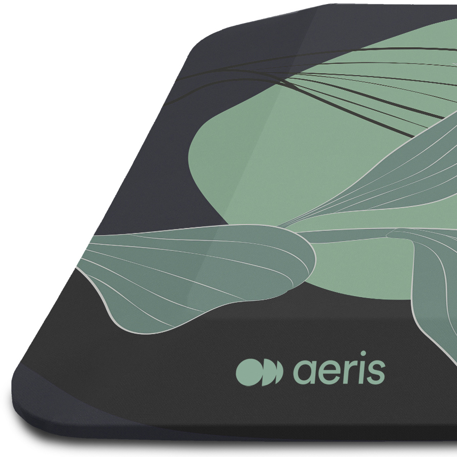 Aeris Muvmat Anti-Ermüdungsmatte schwarz - Bezug Lily - Detailaufnahme