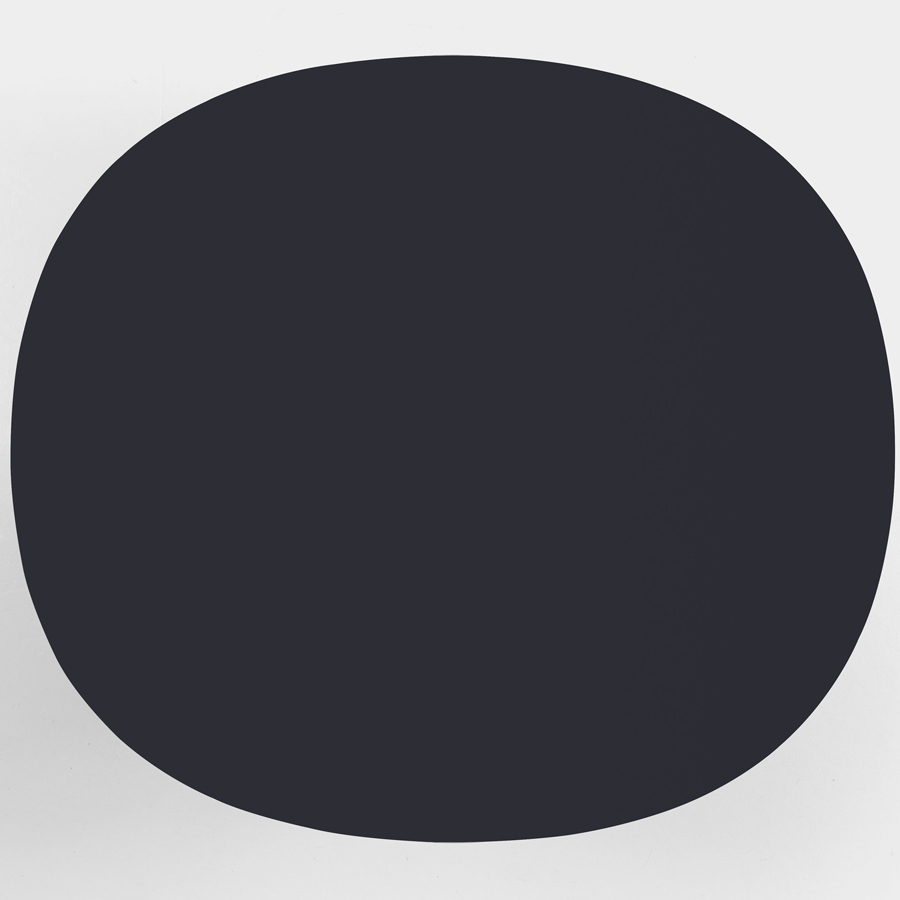 Kristalia Holo Pillar - Esstisch - Tischplatte Fenix-NTM schwarz (Ausführung oval)