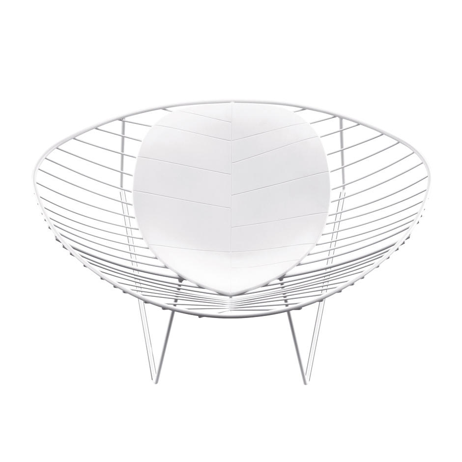 Arper Leaf Sitzkissen aus Polyurethan weiß