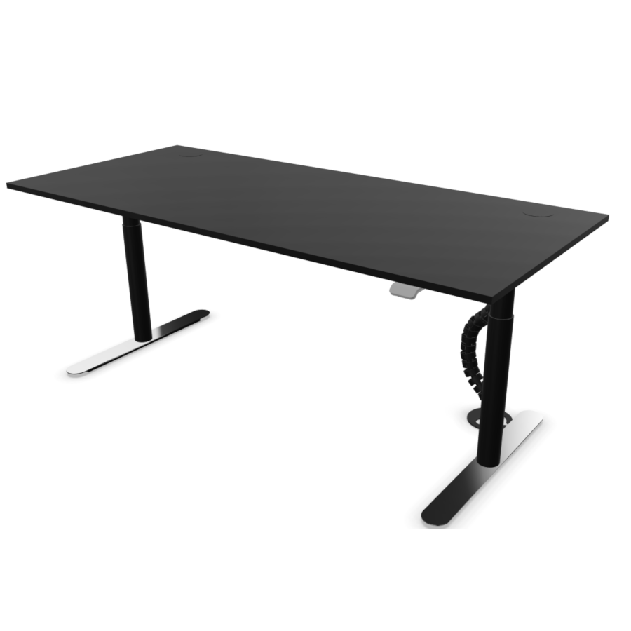 Bosse M3 Desk schwarz mit Kabelkette