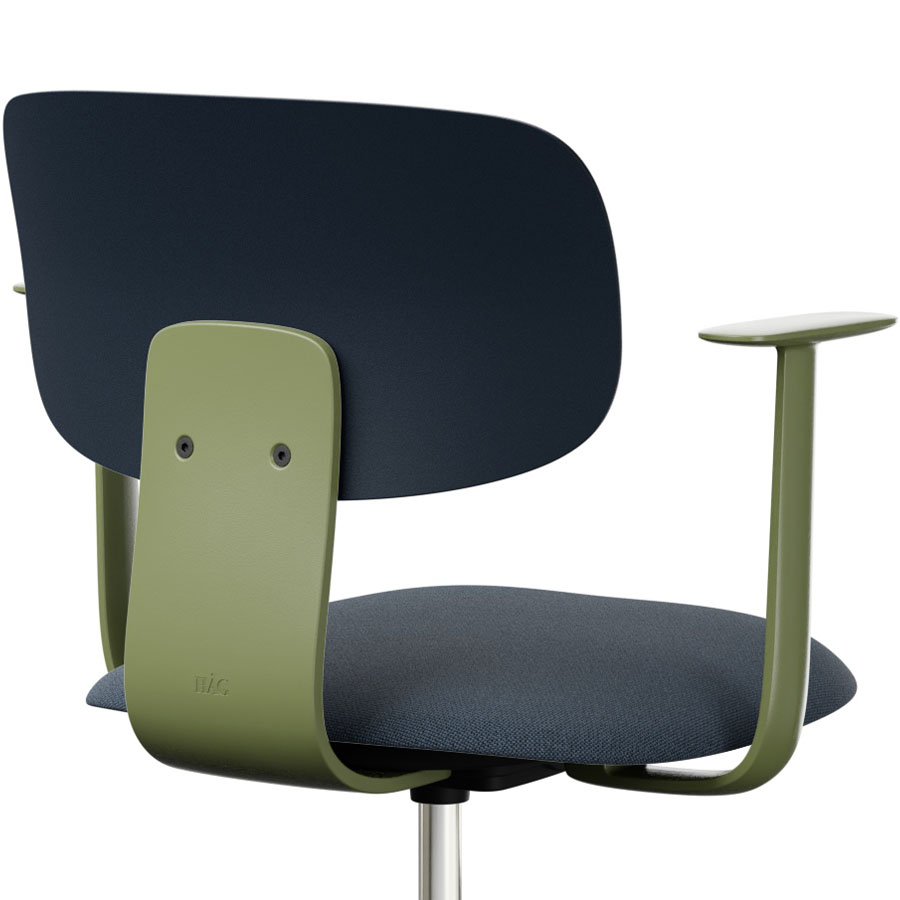 HAG Tion 2140 Bürostuhl Crowberry mit Armlehnen - Sitz Stoff Cura - Rückenschale Kunststoff - Nahaufnahme