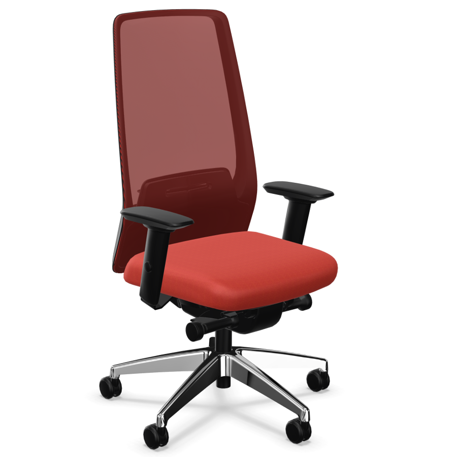 Interstuhl AIMis1 AM21C Rückenlehne feuerrot Polster blutorange