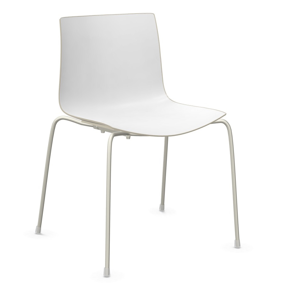 arper catifa 46 0251 bicolor elfenbein mit Gestell elfenbein