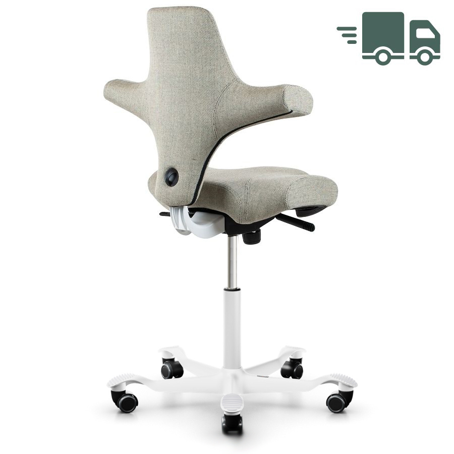 HAG CAPISCO 8106 Stoff Re-wool 0408 lindgrün - Gestell weiß