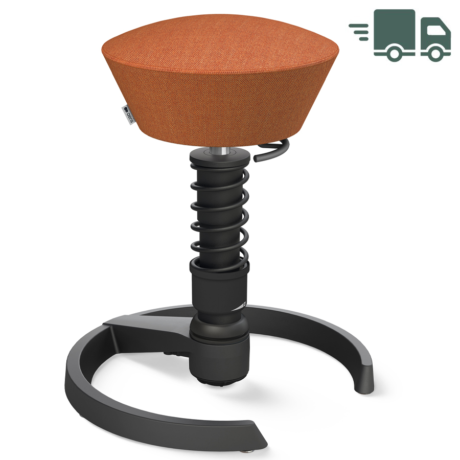 Aeris Swopper Capture Wolle orange-rot meliert - Gleiter - Gestell schwarz - High-Feder