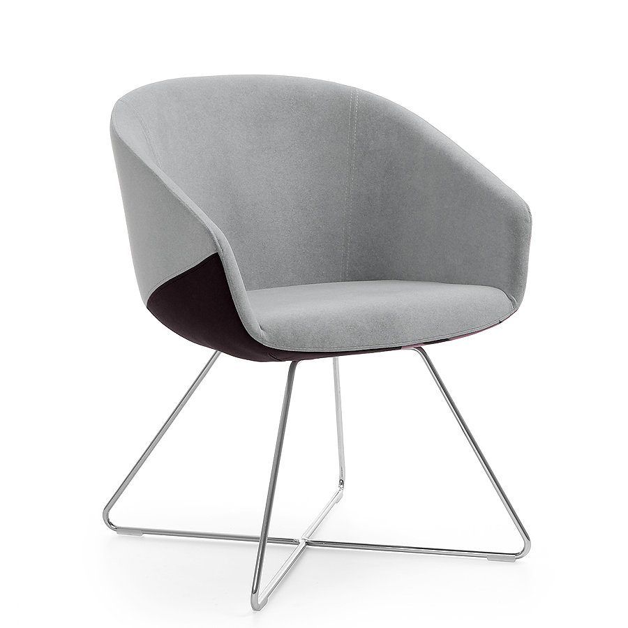 Bejot Ox:co 290 Variante Hellgrau-Schwarz Gestell Alu poliert