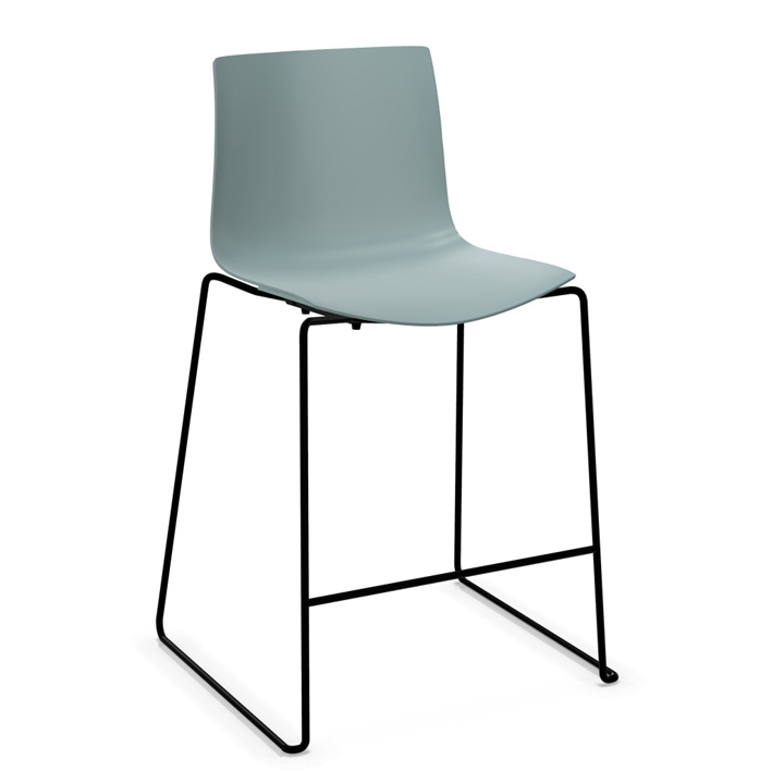 arper catifa 46 0474 Barhocker niedrig petrol schwarz