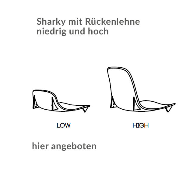 Kristalia Sharky Alu Barhocker hoch