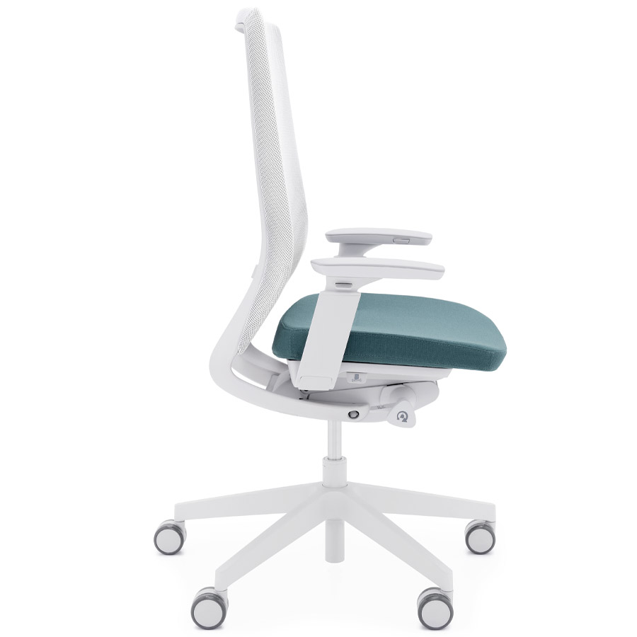 Profim AccisPro mit Netzrücken weiß und Sitzbezug Select 67098