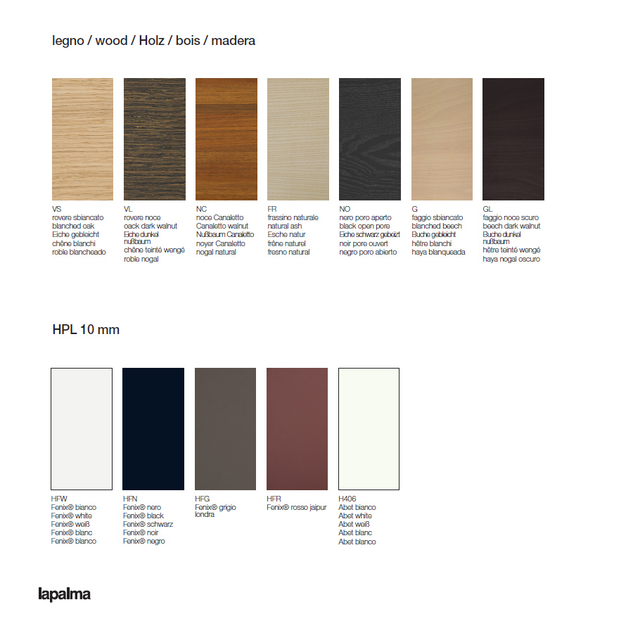 Lapalma LEM Materialien Sitzfläche