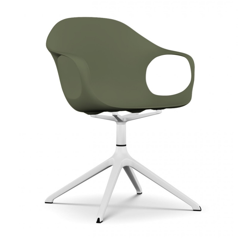 Kristalia Elephant Drehgestell oliv weiss