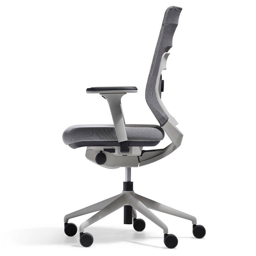 FM Asiento Bürodrehstuhl in Hellgrau