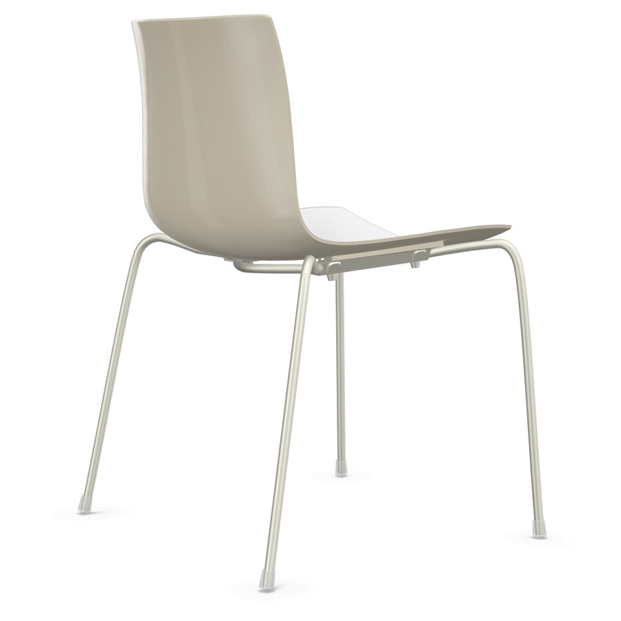 arper catifa 46 0251 bicolor elfenbein mit Gestell elfenbein