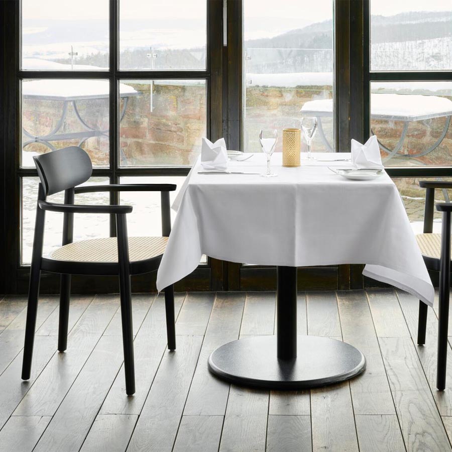 THONET 118 FV Holzstuhl mit Armlehnen | Rohrgeflecht-Sitz | Beispielbild