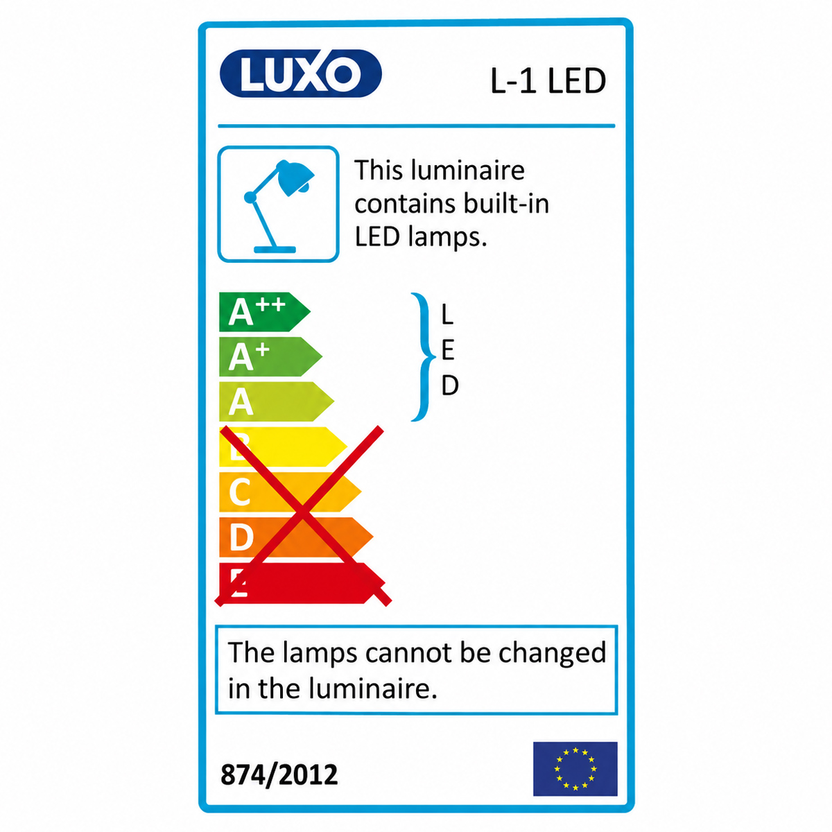 Glamox L1 LED Energieeffizienzlabel