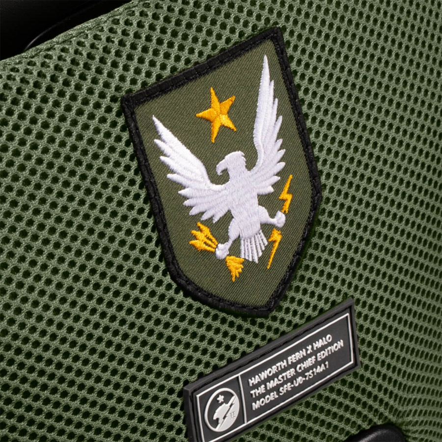 Haworth Fern X Halo Gaming Chair mit Leder-Sitzfläche - Stickerei