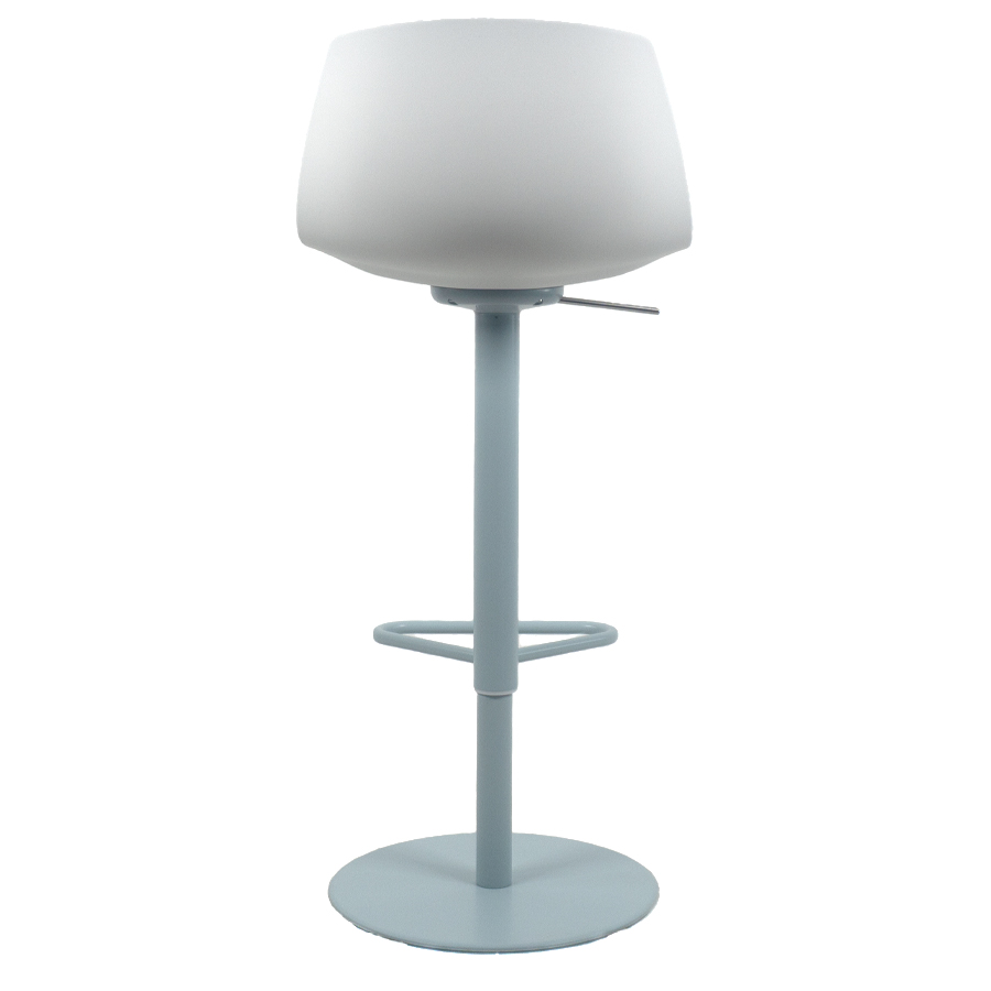 lapalma MIUNN S104 Barhocker | Baydur weiss | Gestell Celeste | Platte rund